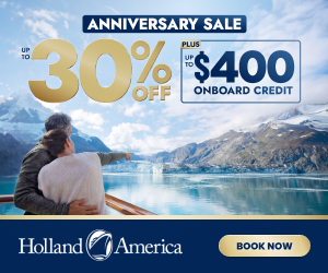 Holland America Anniversary Sale - Special cruise offer